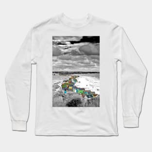 Hengistbury Head Beach Huts Bournemouth Dorset UK Long Sleeve T-Shirt